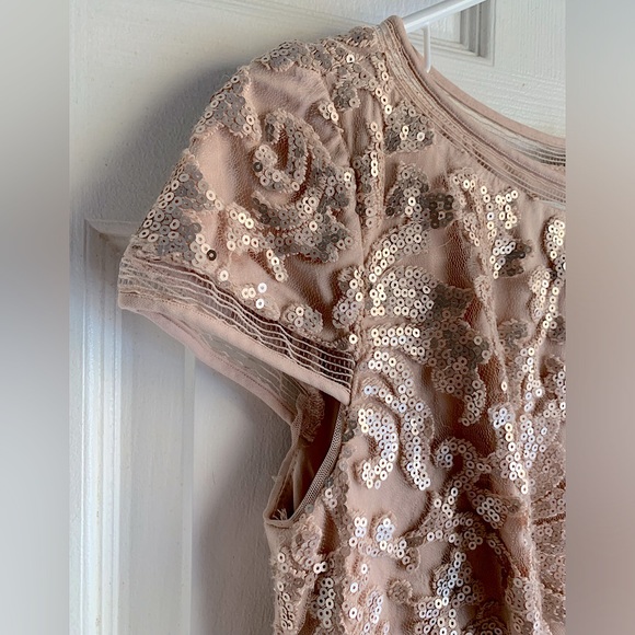 Tadashi Shoji Floral Sequin Dress - Picture 3 of 10